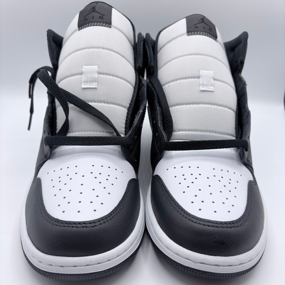 Nike Air Jordan 1 Mid Elephant Print Black White Panda Men's Size 10
